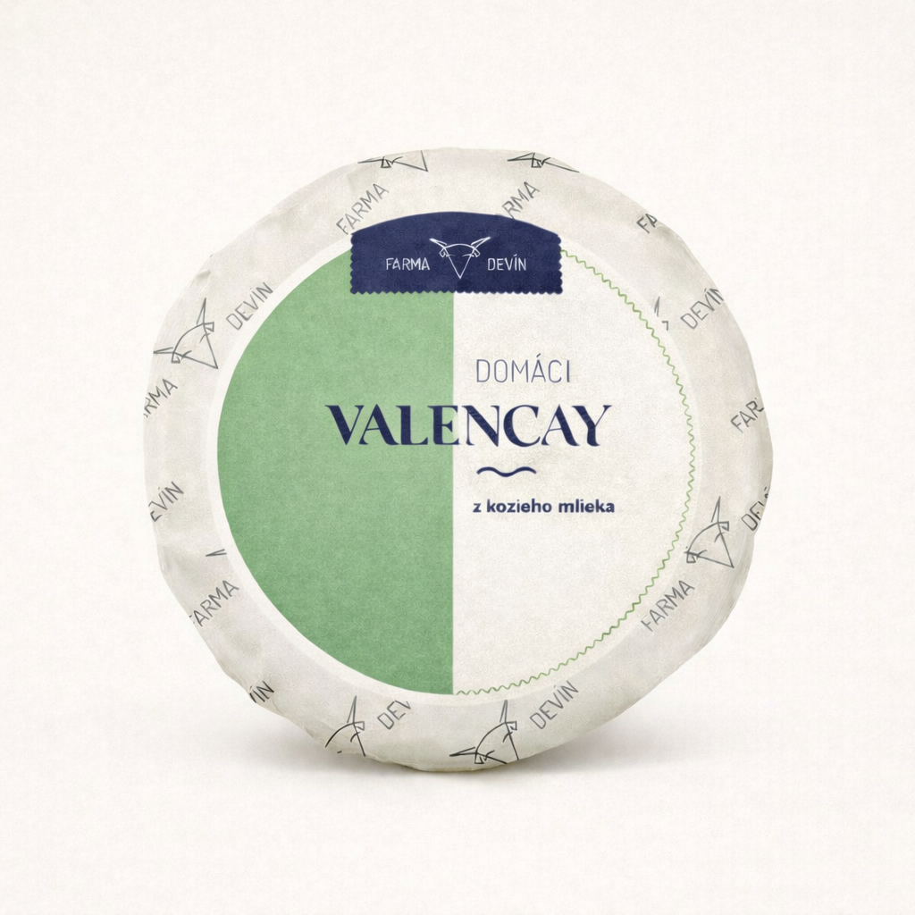 Devínsky Valencay z kozieho mlieka 1 ks, (+/- 100 g)